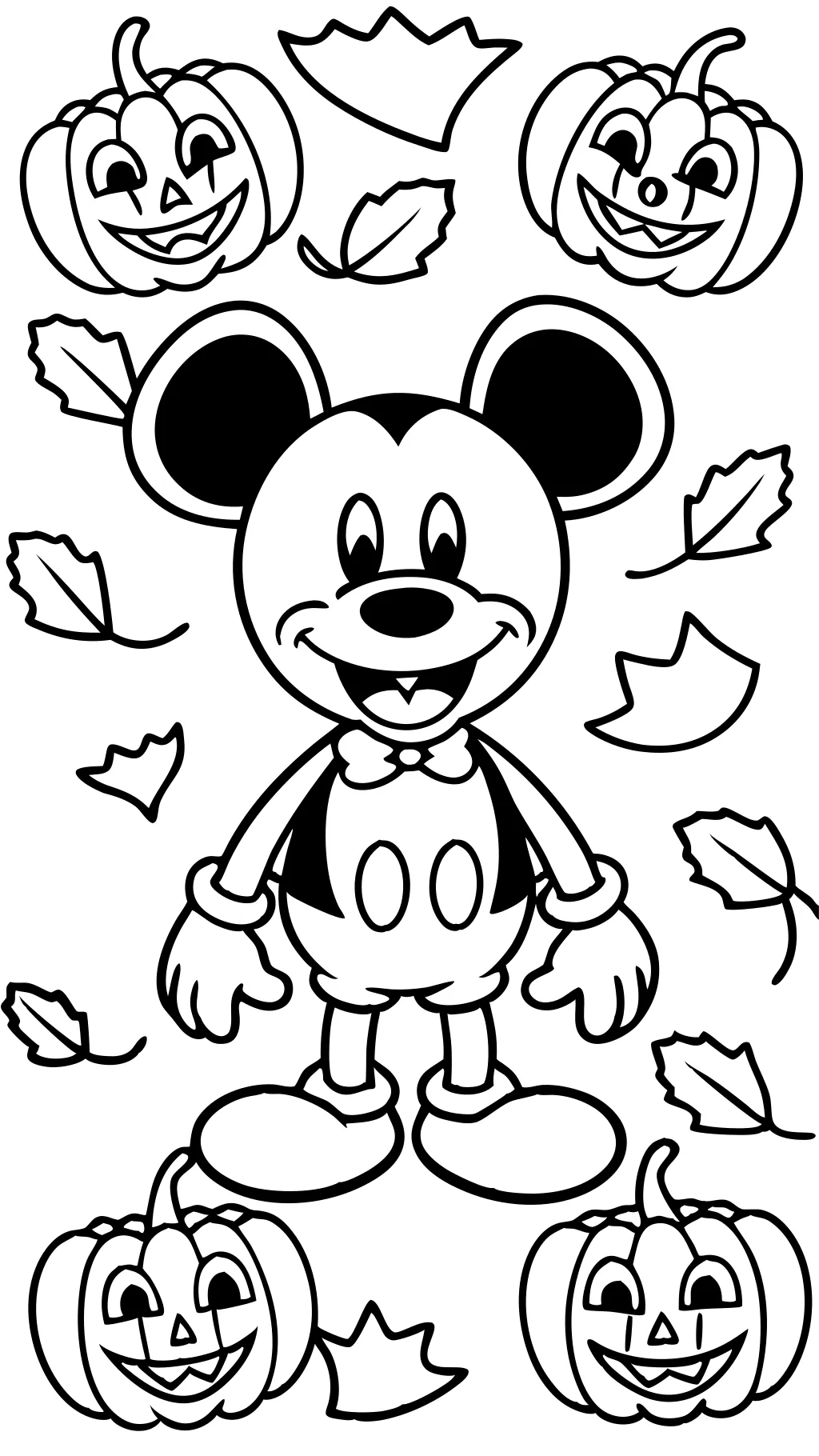 coloriages d’Halloween Mickey